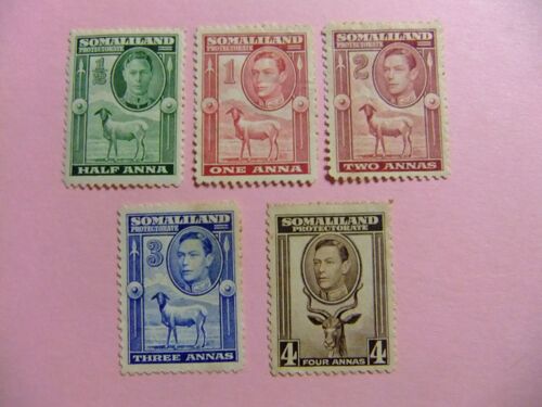 51 Somaliland 1942 / Roi George Vi / Yvert 88 - 92 Fu