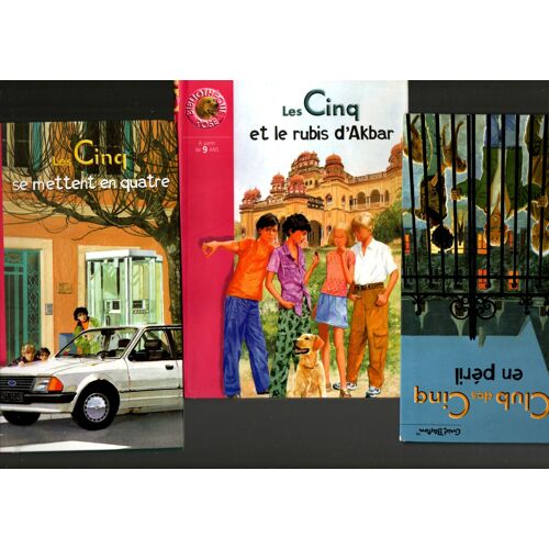 Bibliothèque Rose, Club Des Cinq , 3 Livres