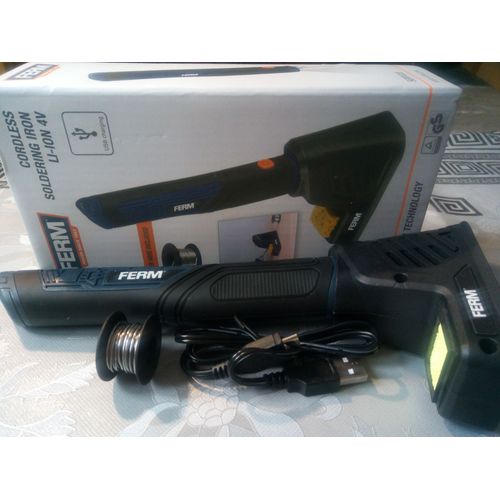 Fer à Souder sans fil 4v - FERM - Cordless Soldering Iron Lithium-ion Technologie Batterie - Lithium-ion Battery Technology