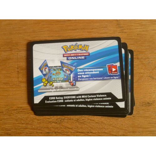 Lot De 10 Codes Pokemon Online Soleil Et Lune - Lumière Interdite (Fr)