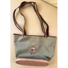 ravissant sac neuf en tissu et espadrille