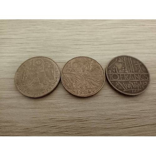 Lot De 3 Pièces 10 Francs Victor Hugo François Rude Et Mathieu