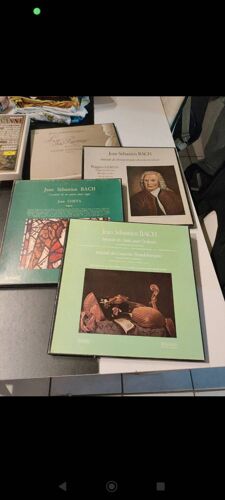 4 Coffrets  Vinyles 33 Tours Jean Sébastien Bach 15 Vinyles