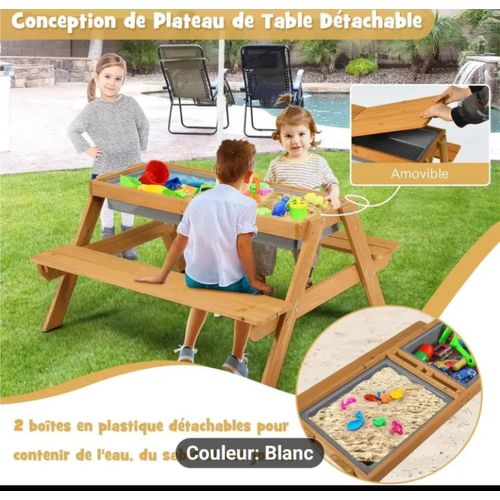 Table De Pique Nique 3 En 1