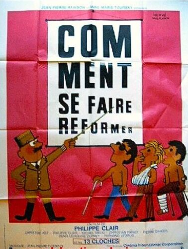 Comment Se Faire Reformer De Philippe Clair - 1978 - Affiche Cinéma Originale Pliée - 120 X 160 (Herbé Morvan)