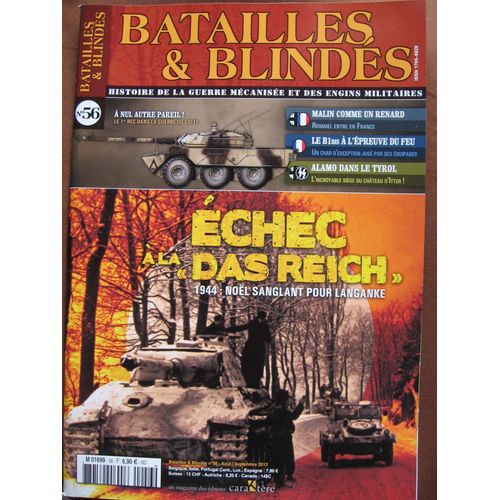 Batailles Et Blindés  56  Echec À La " Das Eich "