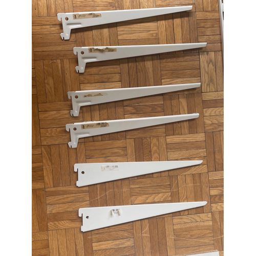 Etagère murale crémaillère 3 planches : 40 cm prof - 90cm largeur - Une paire cramaillière simple 2 mètres - 3 paires d'équerres
