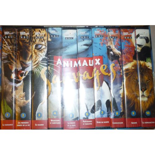Vhs Coffret Les Animaux Sauvage