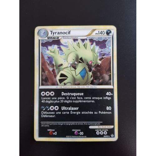 Tyranocif 26/95 Holo Set Hg Soulsilver Déchainement Fr