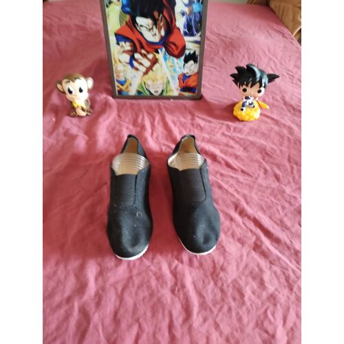 Ballerines Basket Toile Mixte 37 Noire