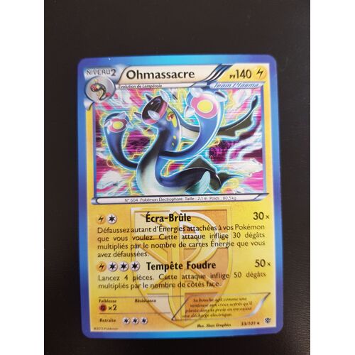 Ohmassacre 33/101 Holo Set Explosion Plasma Fr