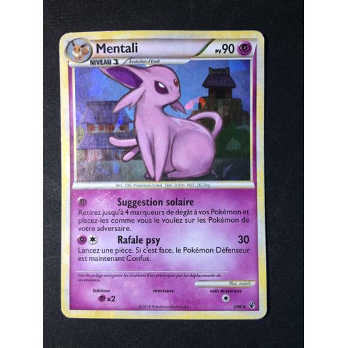 Mentali 2/90 Holo Set Heartgold Soulsilver Indomptable Fr