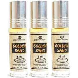 Lot De 3 Muscs Parfums Golden Sand De Al Rehab - 6ml Notes: Caramel, Vanille, Ambre, Sucré[349] 