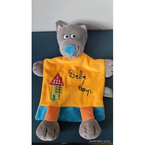 Doudou plat bébé loup Pik pik