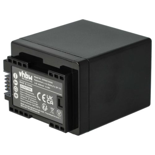 vhbw 1x Batterie compatible avec Canon Legria HF R77, HF R806, HF R78, HF R76 caméra vidéo caméscope (4450mAh, 3,6V, Li-ion) avec puce d'information