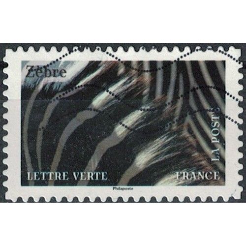 France 2024 Oblitéré Used Animaux En Couleurs Zèbre Y&t Fr 2395