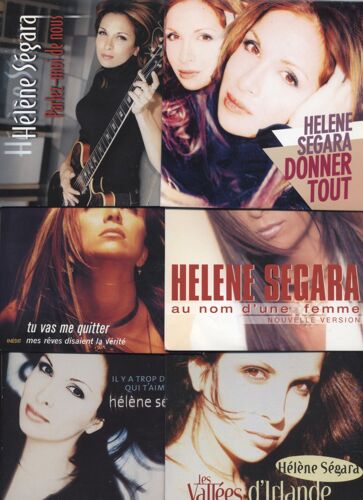 Lot 6 Singles De Helene Segara - Au Nom D'Une Femme, Parlez Moi De Nous, Tu Vas Me Quitter, Les Vallees D'Irlande, Donner Tout, Il Y A Trop De Gens Qui T'Aiment