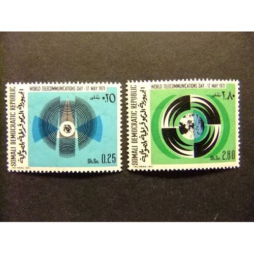 51 République De Somalie, Somalia 1971 / Journée Mondiale Des Télécommunications / Yvert 130 / 131 Mnh