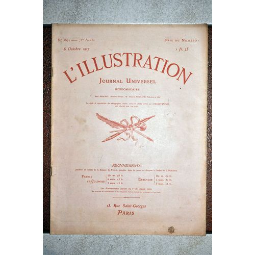 L'illustration N° 3892 - 6 Octobre 1917 - Bataille De La Route De Menin ...