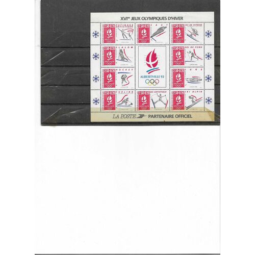 Feuillet Neuf Jeux Olympiques D'Hiver Albertville 92 France 1992