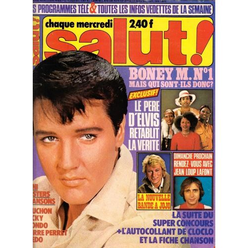 Salut 39 1978 Presley/Souchon/Sardou/Hallyday/Claude Francois/Nicoletta/Mitchell/Dave/Birkin/Frederic Francois/Paul Martin (Castaldi)/Boney M