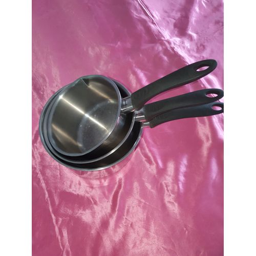 Lot 3 Casseroles Inox