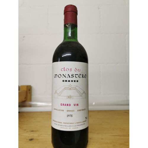 Clos Du Monastère 1978 Graves