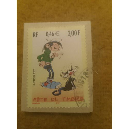 Timbre Oblitéré Rf 3,00 Fête Du Timbre Coloré .