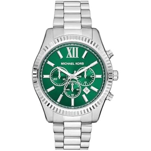 Montre - Michael Kors - Lexington - 45 Mm - Chronographe À Quartz - Acier Inoxydable
