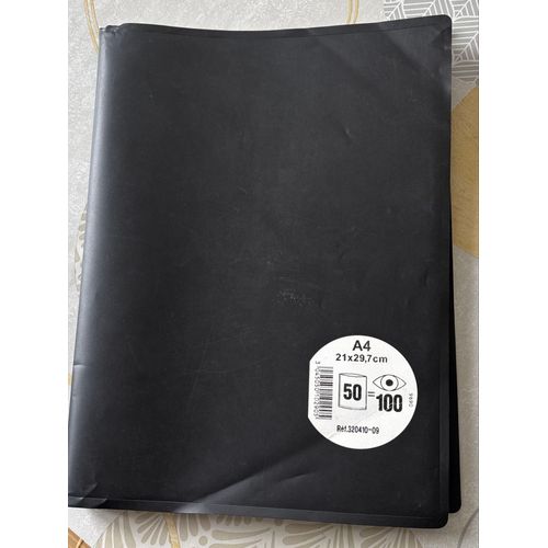 Porte Vues Noir Avec 50 Vues 