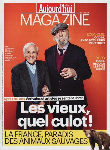 Aujourd'hui Magazine / 29-01-2016 N°5189 : Elena Ferrante (1p) - Michel Polnareff (1/3p)