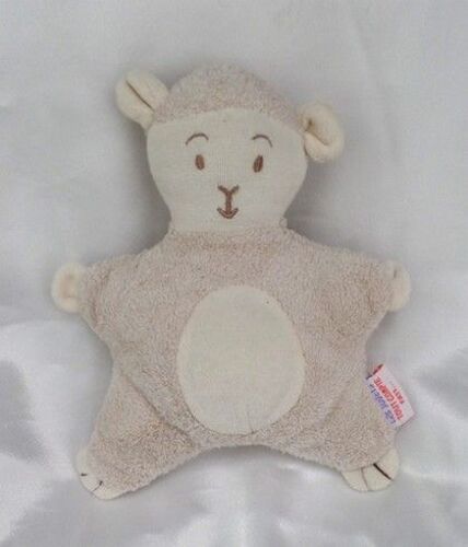 Doudou Semi Plat Mouton Ecru Grelot Les Jouets Tout Compte Fait