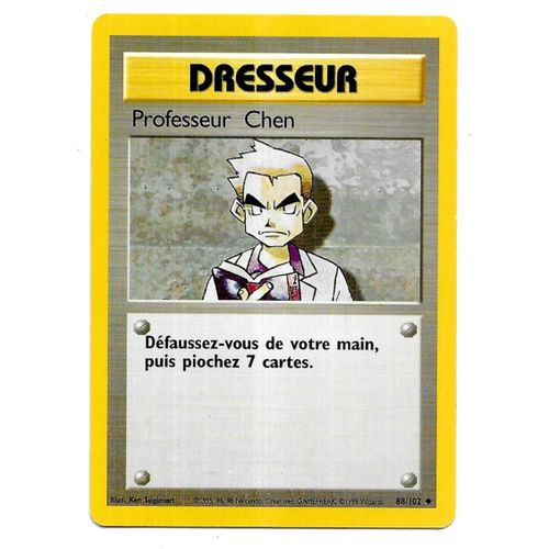 Carte Pokémon - Dresseur Professeur Chen 88/102 - Set De Base Wizards (Vf)