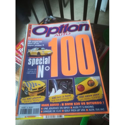 Option Auto 100 De 1999 Bmw Serie 3 V8 Biturbo,Porsche Ruf,Dodge Viper,Alfa 156 2.4 Jtd,Golf Pick Up Vr6 Toxic,Clio