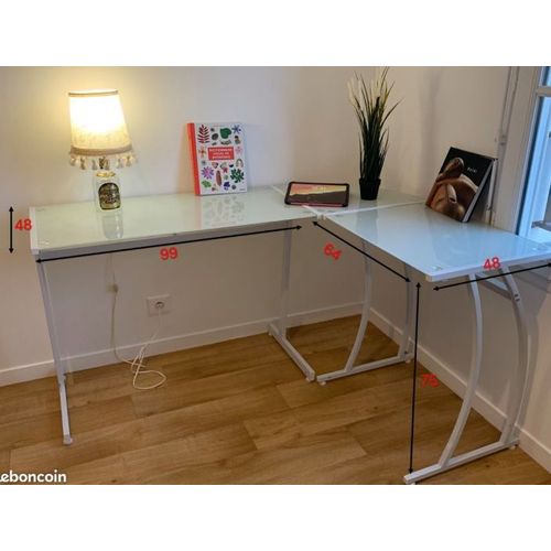 Bureau D¿Angle En Verre