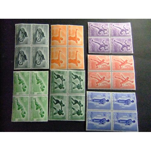 51 Somàlia Italiana Somàlie 1958 / Esports Sports Diversos / Yvert 259 / 265 X 4 Mnh