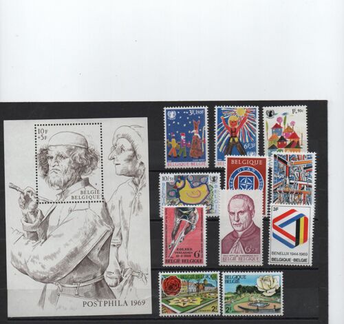 Belgique Timbres Année Complète 1969