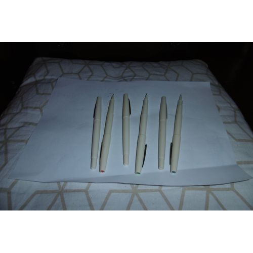 Stylo Feutre Pointe Plastique Ultra Fine Papermate Lot De 6 Assorties