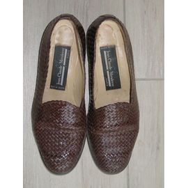 Chaussures En Cuir Tressé Marron T. 37