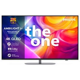 TV QLED Philips The One 55PUS9050 139 cm 4K UHD Ambilight 2025 Gris métal