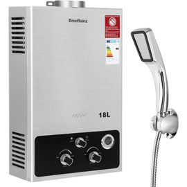 18LPM Chauffe-Eau à Gaz,36KW Chauffe-Eau à Gaz Instantané Propane Butane,Pression d'eau de Démarrage Super Basse,pour Maison,Camping-car
