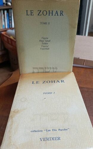 Le Zohar : Vayera Hayé Sarah Toldot Vayetsé Vayichlah. 2 Volumes