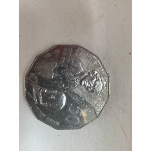 Rare - Elizabeth Ii - Australia - 50 Cents - 1988