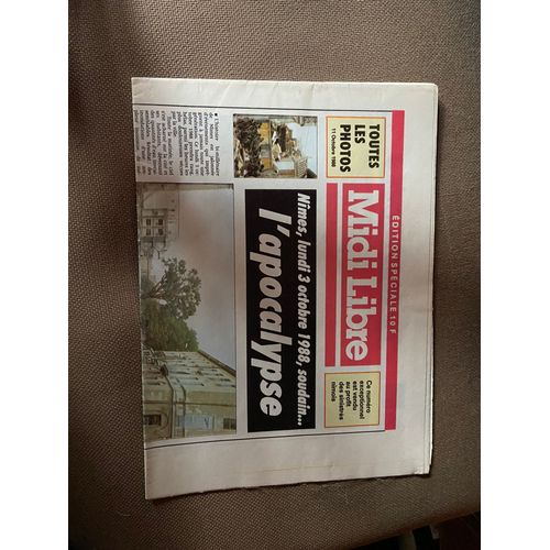 Midi Livre Edition Speciale 1988 Inondation Nimes