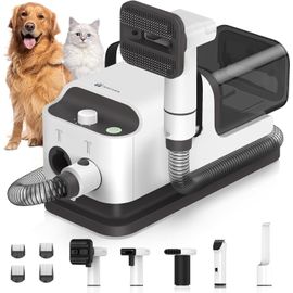 Aspirateur Tondeuse Pour Chien Professionnel 5-En-1-Amicura P1- Machine Intelligente De Soins Pour Animaux De Compagnie,15kpa