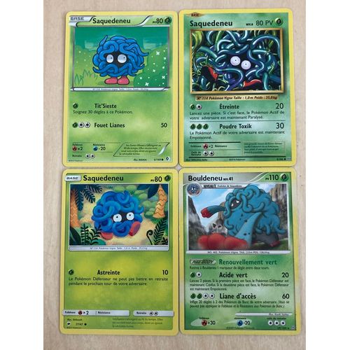 (3510) 3x Saquedeneu + Bouldeneu (Pokemon) 