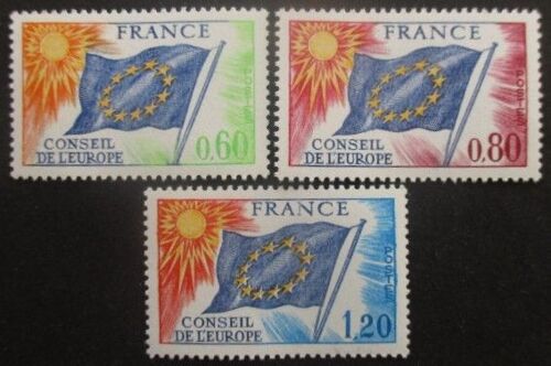 France Service Série N°46 Au 48 Conseil De L'Europe Neuf **