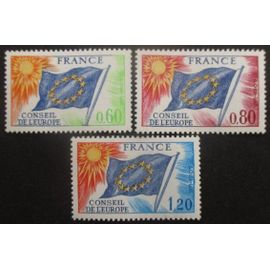 France Service Série N°46 Au 48 Conseil De L'Europe Neuf **