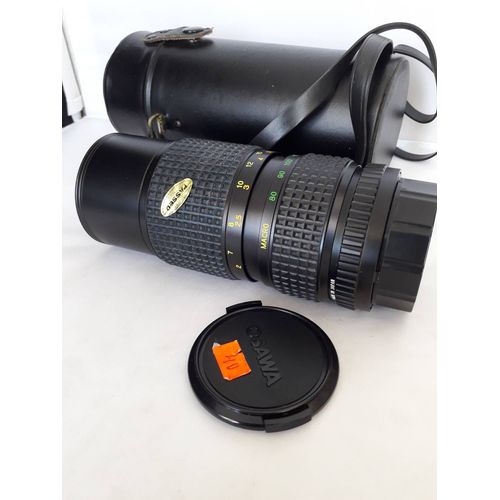 OBJECTIF OSAWA MC 80-200 mm F4.5 MACRO monture MAMIYA ZE