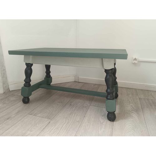 Table Basse Bois Massif Relookée